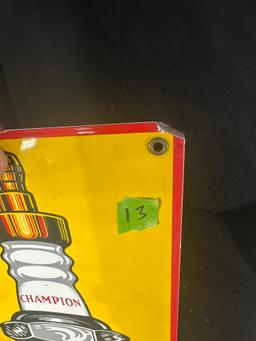 VINTAGE METAL "CHAMPION" SPARK PLUG SERVICE