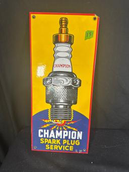 VINTAGE METAL "CHAMPION" SPARK PLUG SERVICE