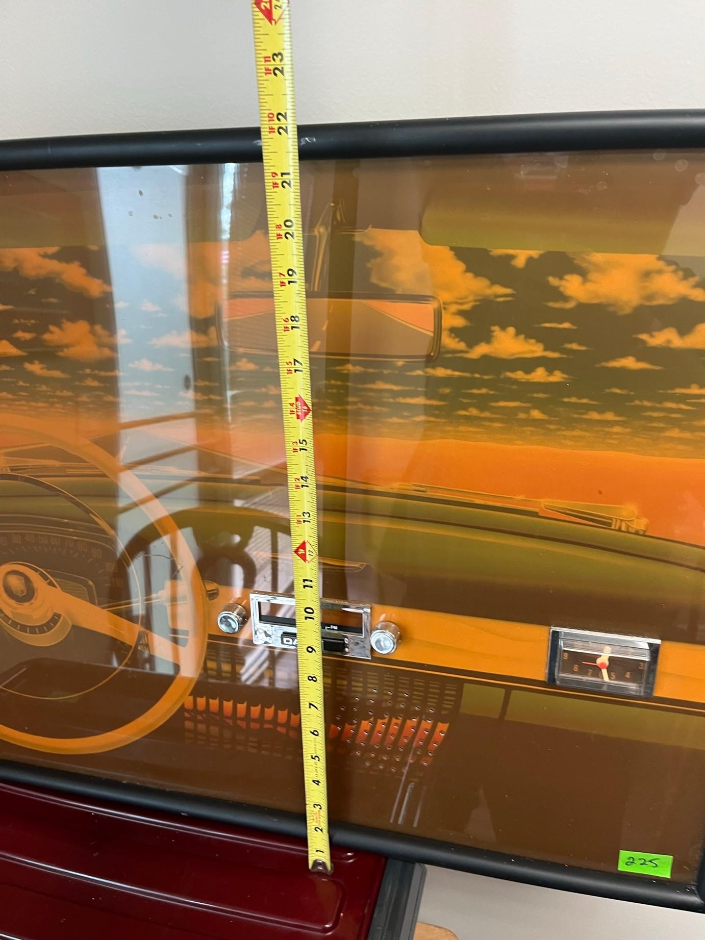 DAPY FM/AM/ME POSTER CADILLAC DASHBOARD WALL / POSTER RADIO