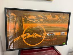 DAPY FM/AM/ME POSTER CADILLAC DASHBOARD WALL / POSTER RADIO