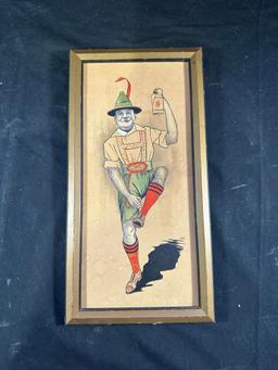 VINTAGE ARTWORK GERMAN BEER - BILL FARLEY 1951