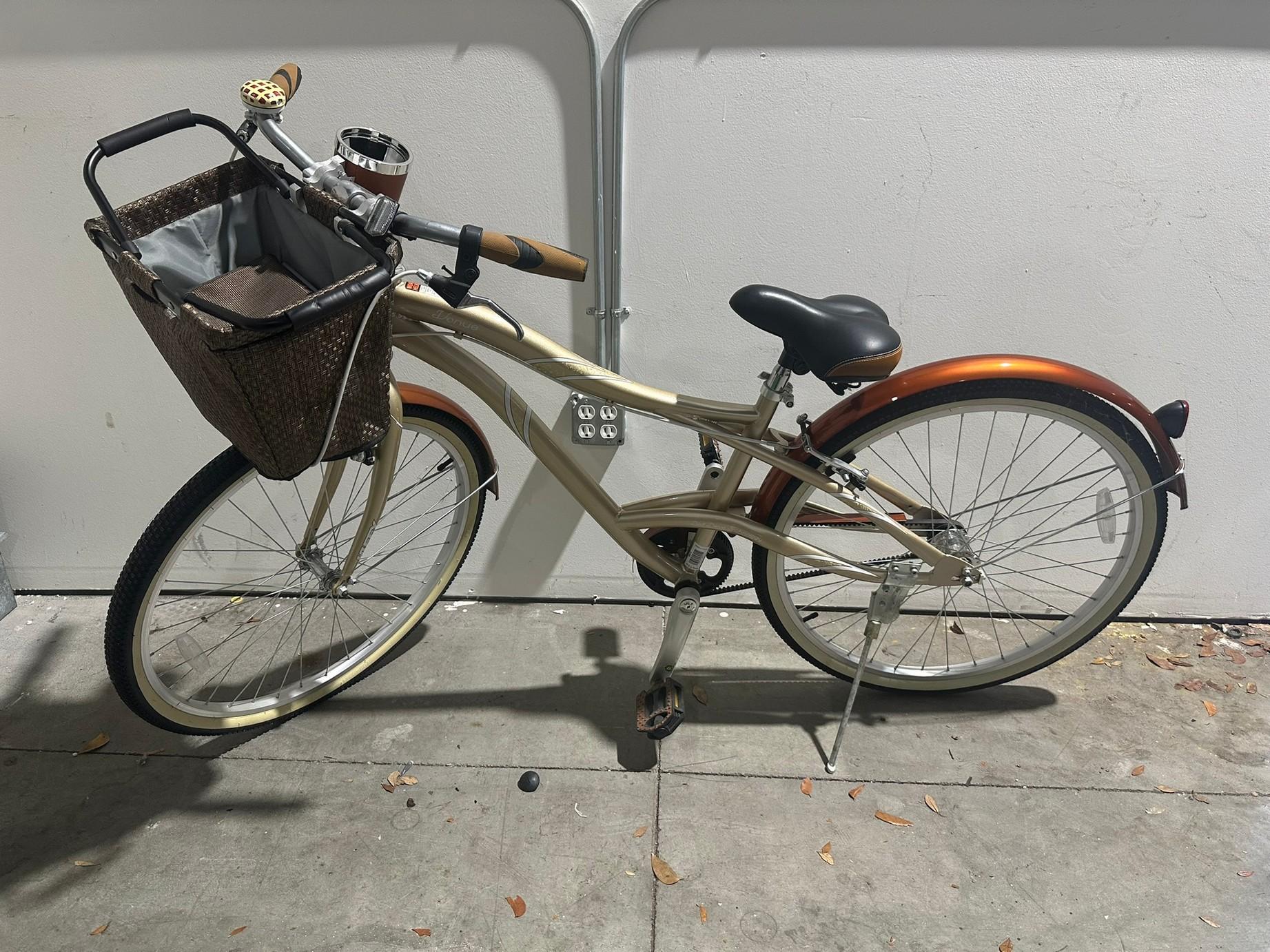 HUFFY VENUS BELT DRIVE BICYCLE - GOLD