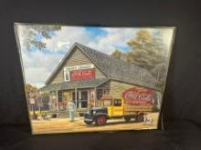 SMITH'S GROCERY - COCO-COLA PRINT - FRAMED