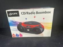 GPX CD/RADIO BOOMBOX - WITH BOX