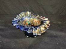 FENTON CARNIVAL GLASS DISH (FLOWERING DILL)