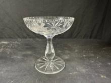 CUT GLASS CANDY DISH