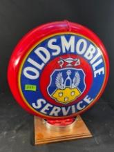 OLDSMOBILE SERVICE VINTAGE LAMP (RED)