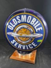 OLDSMOBILE SERVICE VINTAGE LAMP (BLUE)