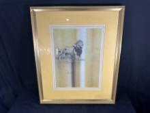 PHIL PRENTICE FRAMED ARTWORK - LION