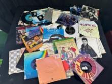 45 ALBUMS ASSORTED - (PRINCE, BOB SEGER, ELVIS, & MORE)