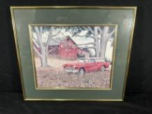 55 CHEVY NOMAD PRINT "ROYAL CROWN COLA" - FRAMED