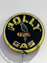 POLLY GAS NEON SIGN (LIGHTS UP / FLICKERS BUT DOES NOT STAY ON)