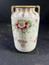 NIPPON HAND PAINTED VASE FLORAL