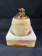VINTAGE MARBLE LIGHTER & ASH TRAY