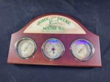 JOHN DEERE THERMOMETER, CLOCK, HUMITY METER