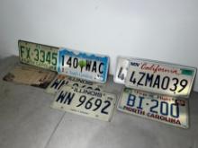 LICENSE PLATES ASSORTED - INCLUDING 1939, ETC