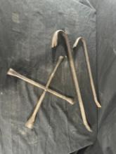 (1) TIRE IRON (2) CROWBARS