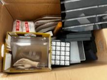 LARGE LOT - JEWELRY SUPPLIES, HOLDERS, DISPLAYS, TRAYS, HOOK & LOOP SQUARES