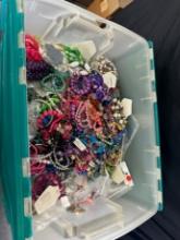 LOT - LARGE TOTE OF ASSORTED BRACLETS - TOTE INCLUDED