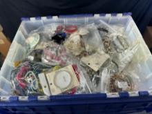 LOT - LARGE TOTE OF BRACELETS, NECKLACES, ETC