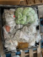 LOT - LARGE TOTE OF BEADS, FINDINGS, SUPPLIES, ETC