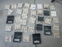 STERLING SILVER EARRINGS ASSORTED - "BELIEVE IN…" & MORE