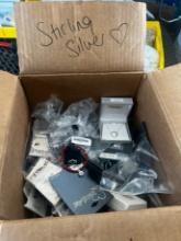 STERLING SILVER EARRINGS ASSORTED (IN BOX)