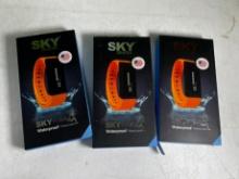 SKY DEVICES FITNESSBANDS WATERPROOF (BLACK/ORANGE)