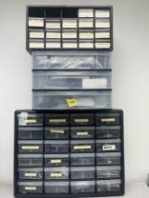 PARTS CABINETS WITH ASSORTED PARTS