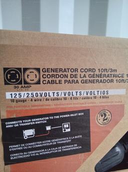 Generac 10ft 30amp Power Chord