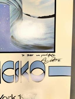 1987 Fronk Licsko "New Wave" Autographed New York Art Expo Poster