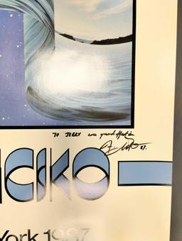 1987 Fronk Licsko "New Wave" Autographed New York Art Expo Poster