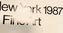 1987 Fronk Licsko "New Wave" Autographed New York Art Expo Poster