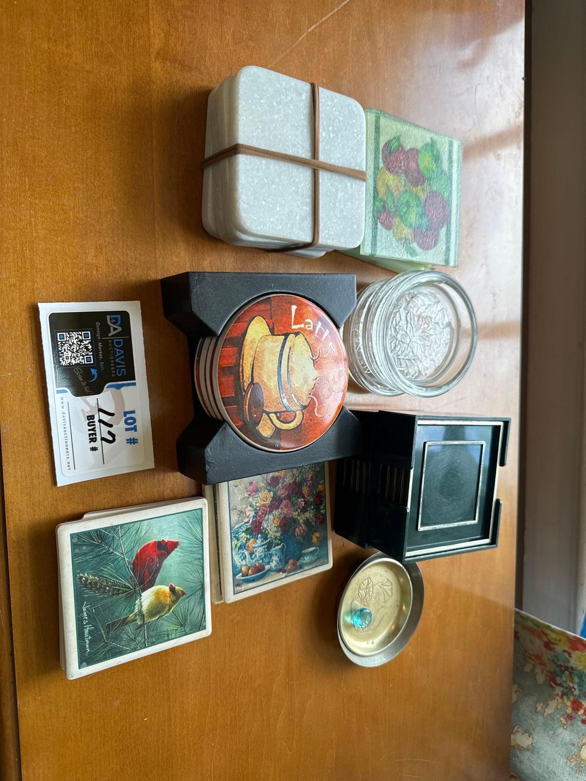 miscellaneous lot of coasters