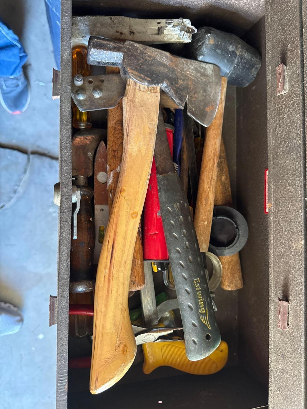 Tool box with tools