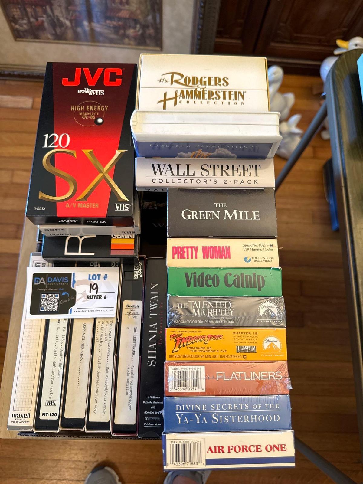 Assorted VHS tapes