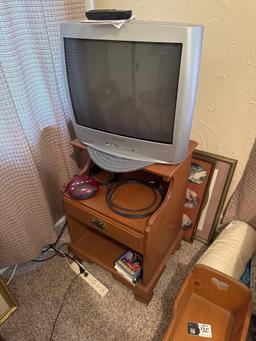 TV and end table