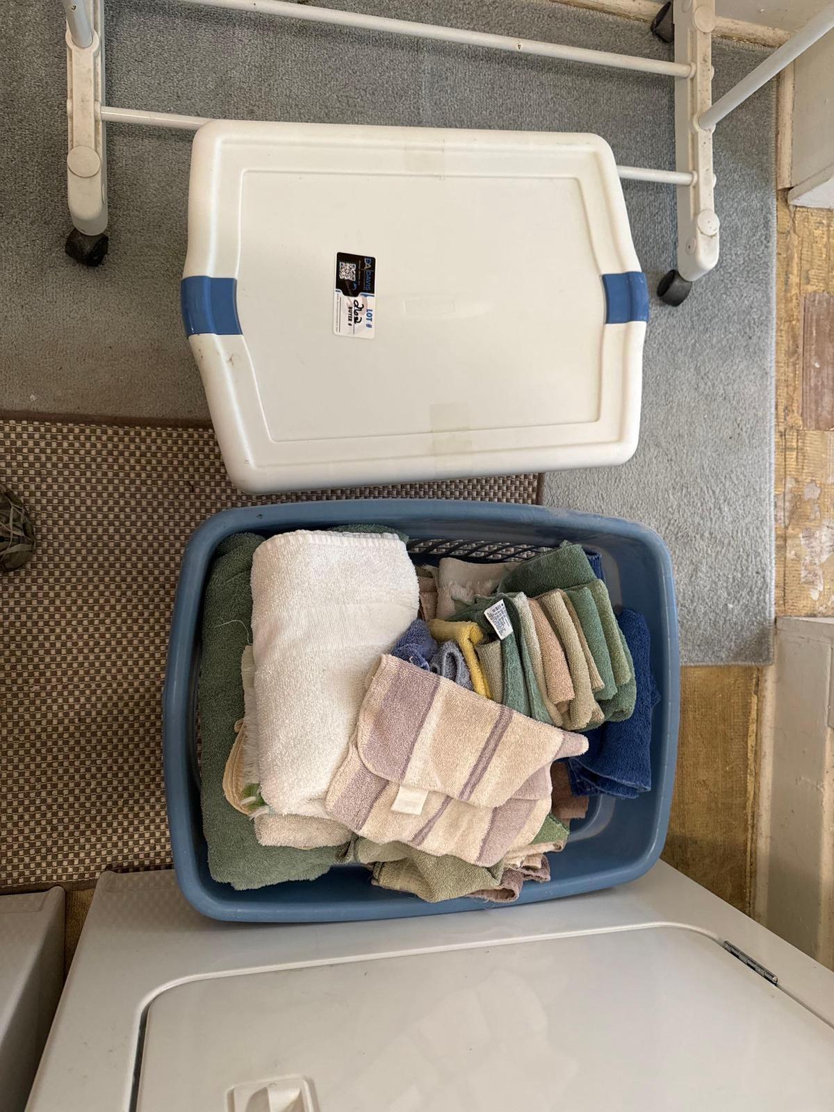 Towels, wash clothes and totes