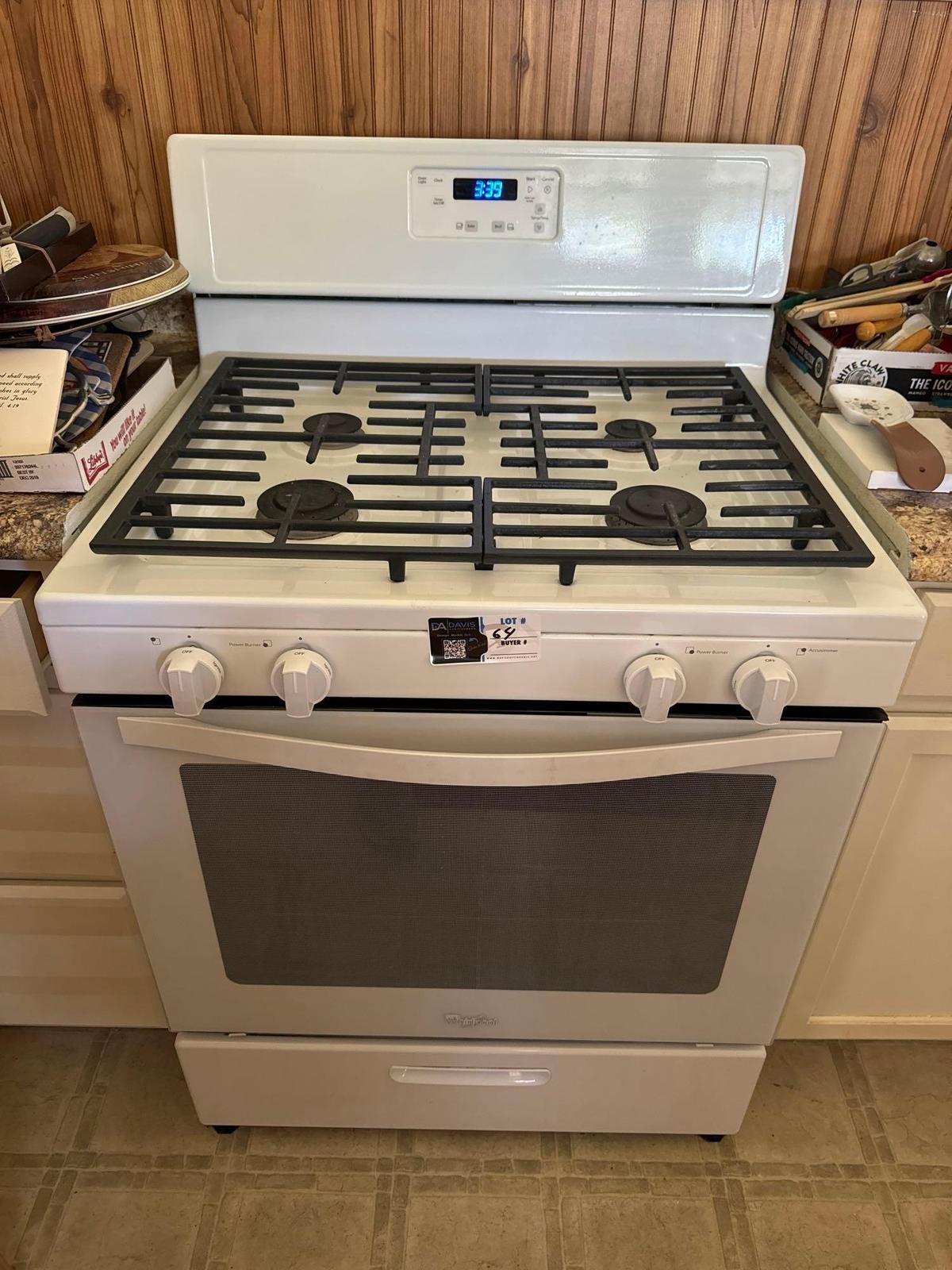 Whirlpool gas stove (like new)