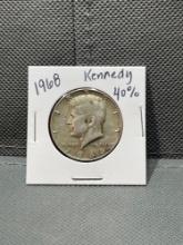 1968 40% Kennedy Half Dollar