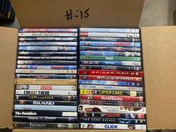 Assorted DVD's - Approximately 40 Per Box