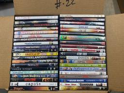 Assorted DVD's - Approximately 40 Per Box