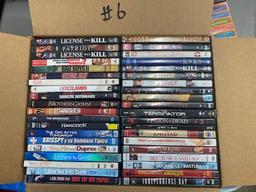 Assorted DVD's - Approximately 40 Per Box