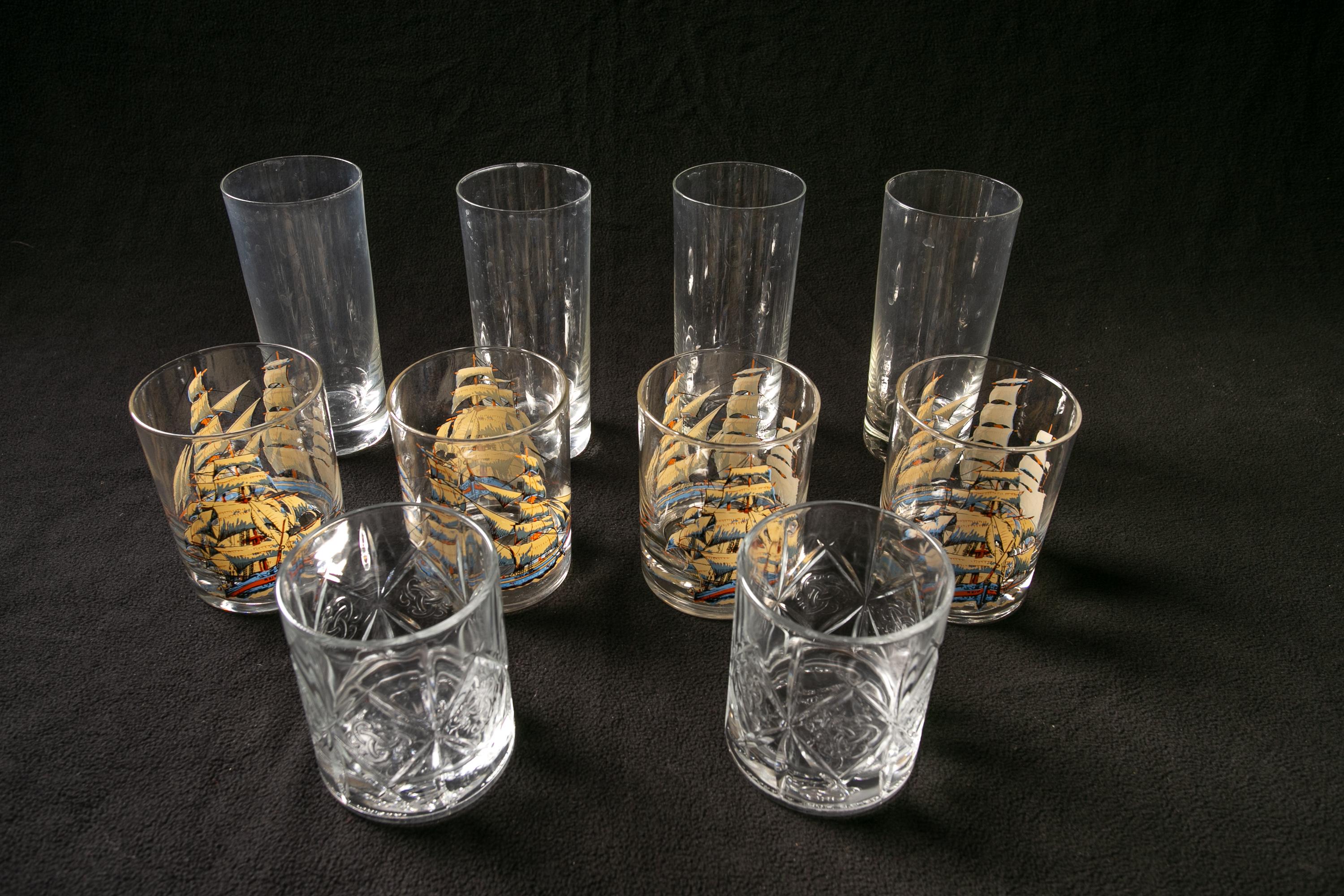 Flat Bottom Glassware Tall