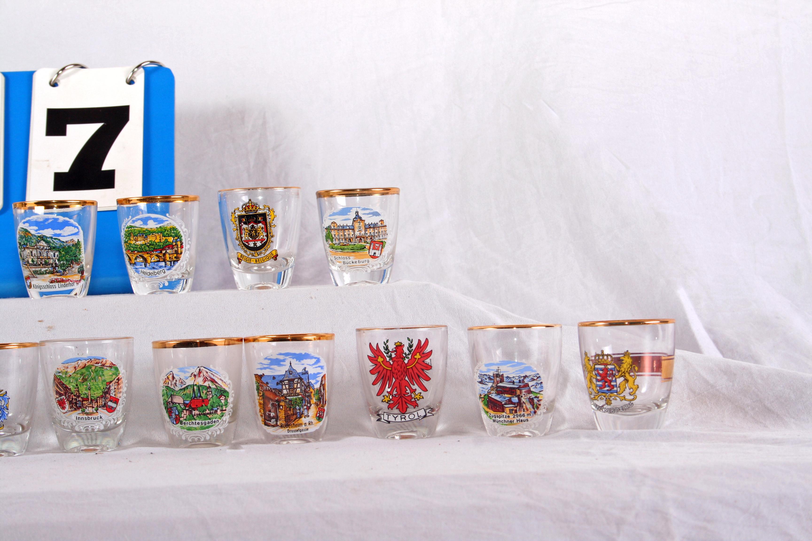 Alpine Themed Shot Glasses