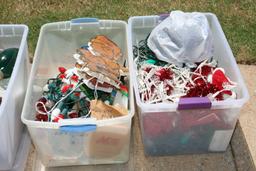 Holiday Decor in Tubs