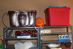 Garage Shelves with Contents
