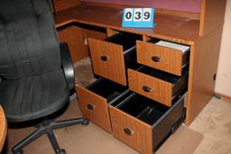 Large Office Desk and Office Chair