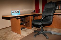 Large Office Desk and Office Chair