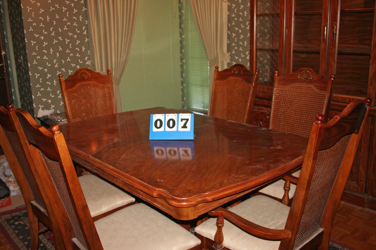 Dining Room Table with Six Chairs